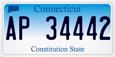 CT license plate AP34442