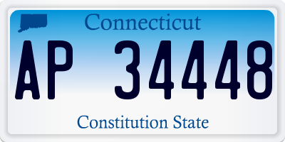 CT license plate AP34448