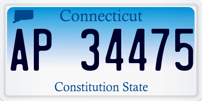 CT license plate AP34475