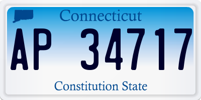 CT license plate AP34717