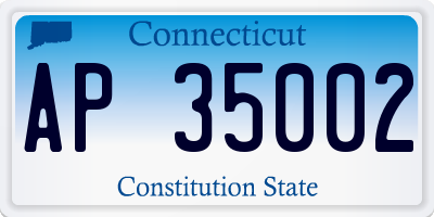 CT license plate AP35002