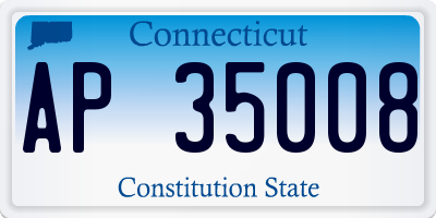 CT license plate AP35008