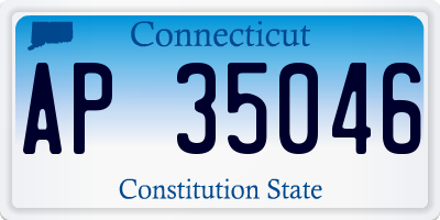 CT license plate AP35046