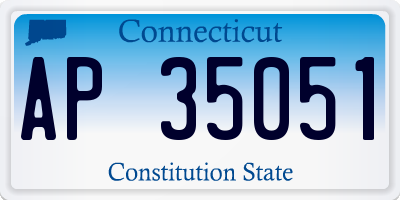 CT license plate AP35051