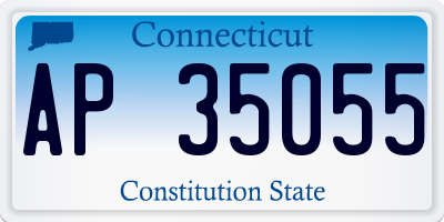 CT license plate AP35055