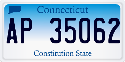 CT license plate AP35062