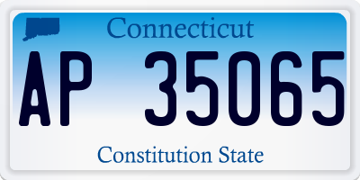 CT license plate AP35065