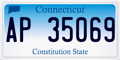 CT license plate AP35069