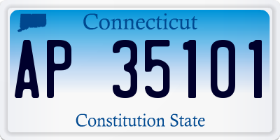 CT license plate AP35101