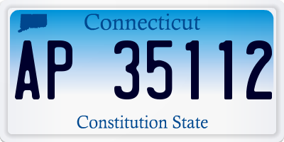 CT license plate AP35112