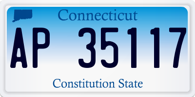 CT license plate AP35117