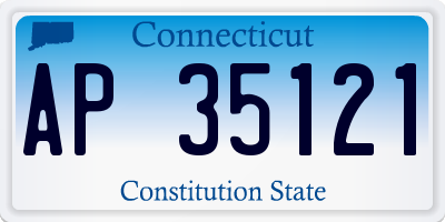CT license plate AP35121