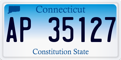 CT license plate AP35127