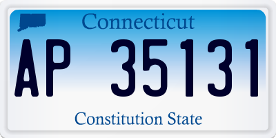CT license plate AP35131
