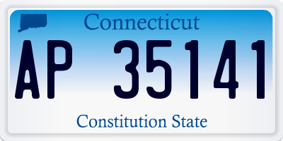 CT license plate AP35141