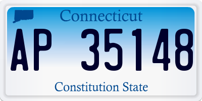CT license plate AP35148