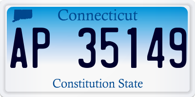 CT license plate AP35149