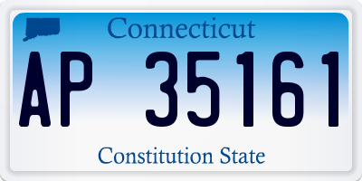CT license plate AP35161
