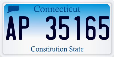 CT license plate AP35165