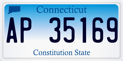 CT license plate AP35169