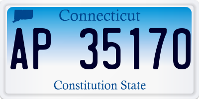 CT license plate AP35170