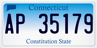 CT license plate AP35179