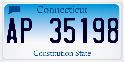 CT license plate AP35198