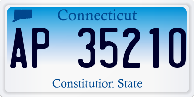 CT license plate AP35210