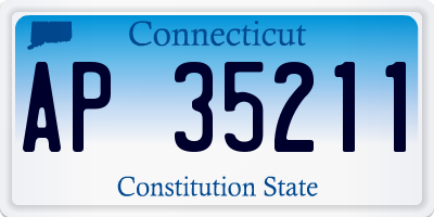 CT license plate AP35211