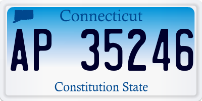 CT license plate AP35246