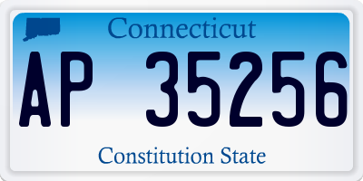 CT license plate AP35256