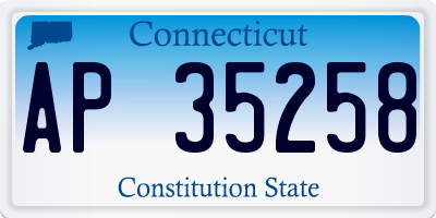CT license plate AP35258