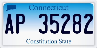 CT license plate AP35282
