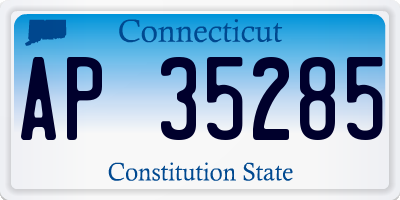 CT license plate AP35285