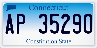 CT license plate AP35290