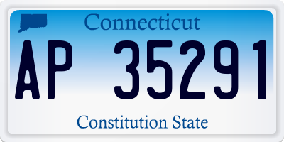 CT license plate AP35291