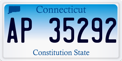 CT license plate AP35292