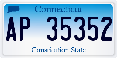 CT license plate AP35352