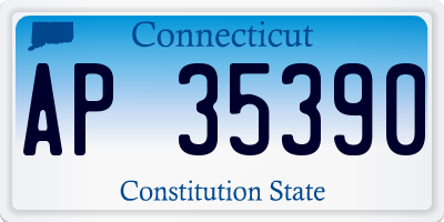 CT license plate AP35390
