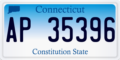 CT license plate AP35396