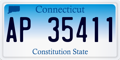CT license plate AP35411