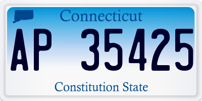 CT license plate AP35425