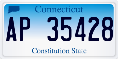 CT license plate AP35428