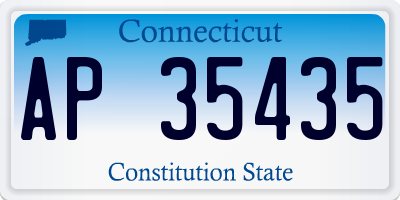CT license plate AP35435