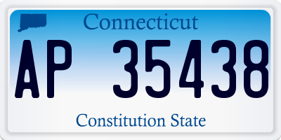 CT license plate AP35438