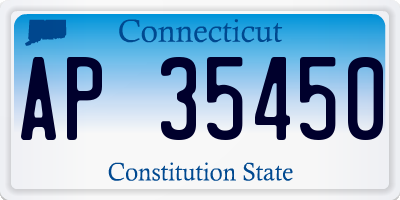 CT license plate AP35450