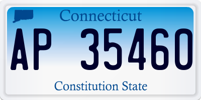 CT license plate AP35460