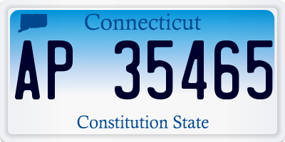 CT license plate AP35465