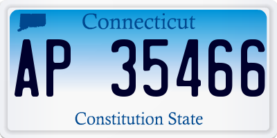 CT license plate AP35466