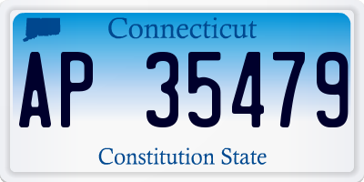 CT license plate AP35479